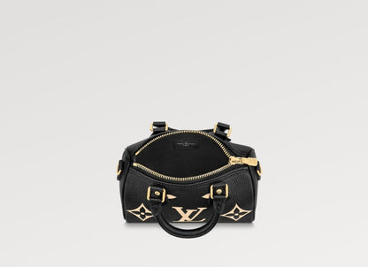 希少 LOUIS VUITTON ナノスピーディー ミニバッグ 黒 SAC NANO SPEEDY M81456 M82890