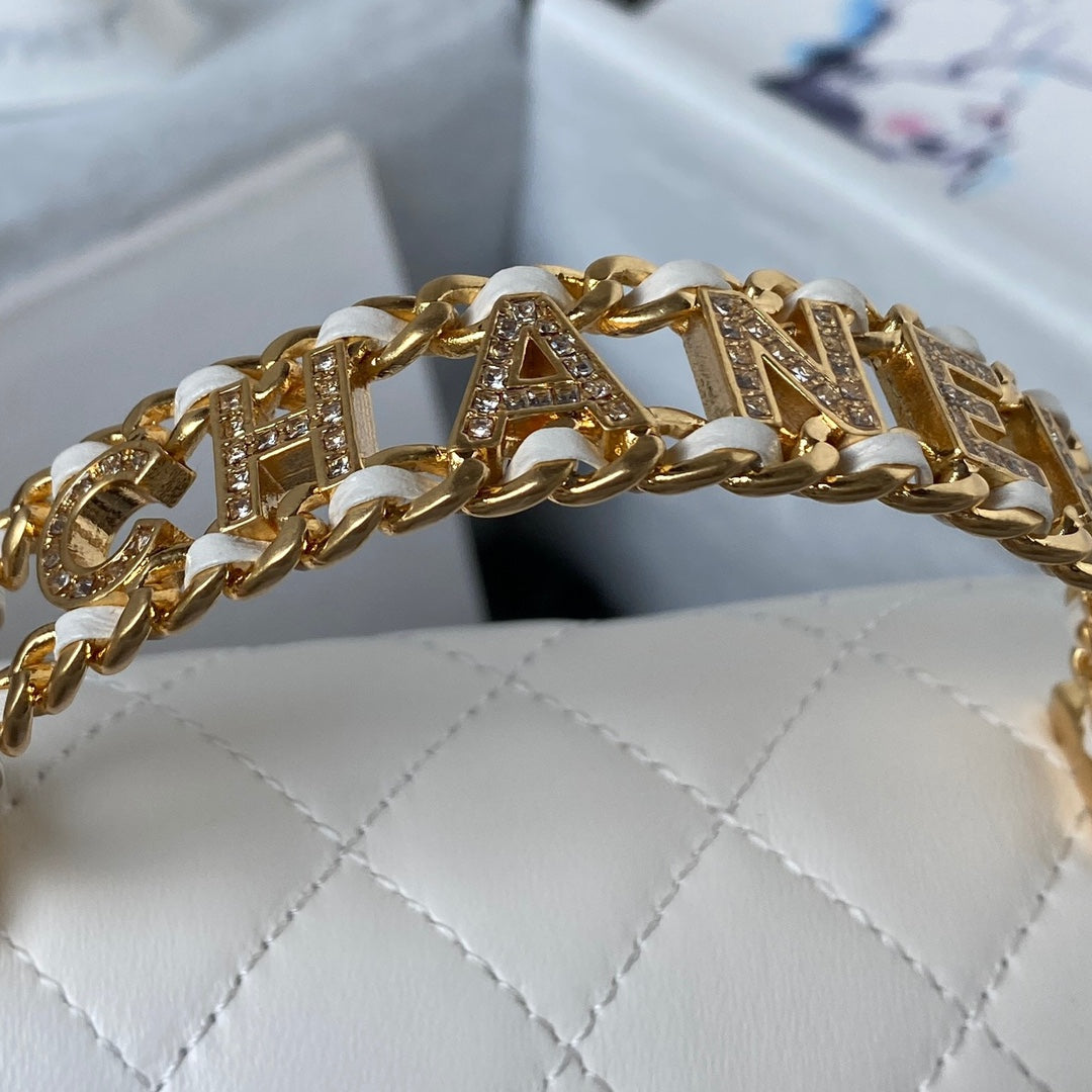 Chanel❄️24C 🔅AS4362 diamond letter handle mini CF