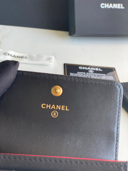 CHANEL 19 FLAP CARD HOLDER AP1790