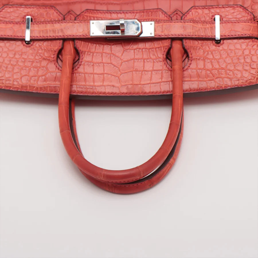 エルメス バーキン30 ポロサスマット ルージュインディアン シルバー金具