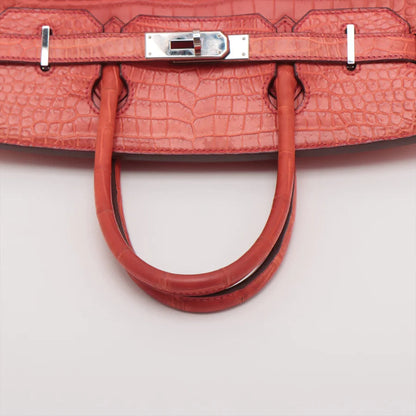 エルメス バーキン30 ポロサスマット ルージュインディアン シルバー金具