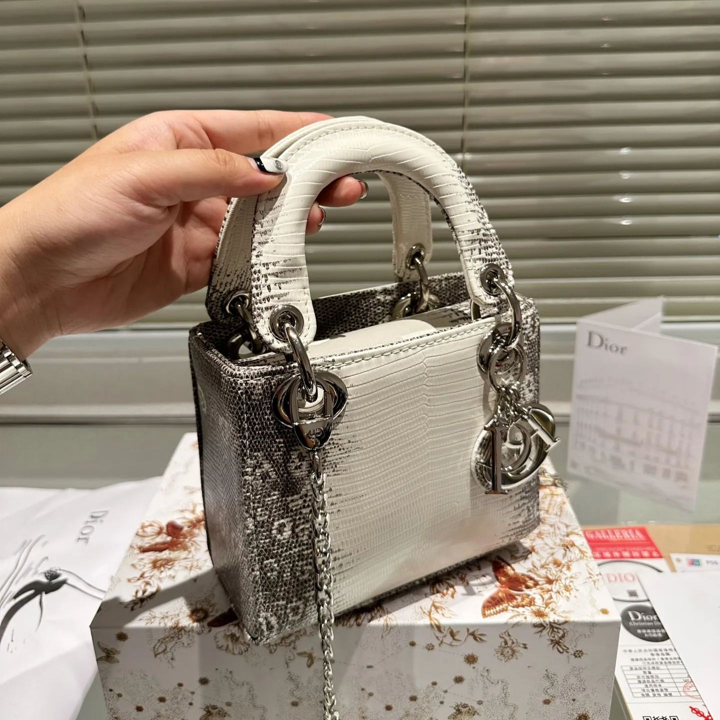 ディオール ヒマラヤクロコ スモールLady Diorバッグ 直営店買付