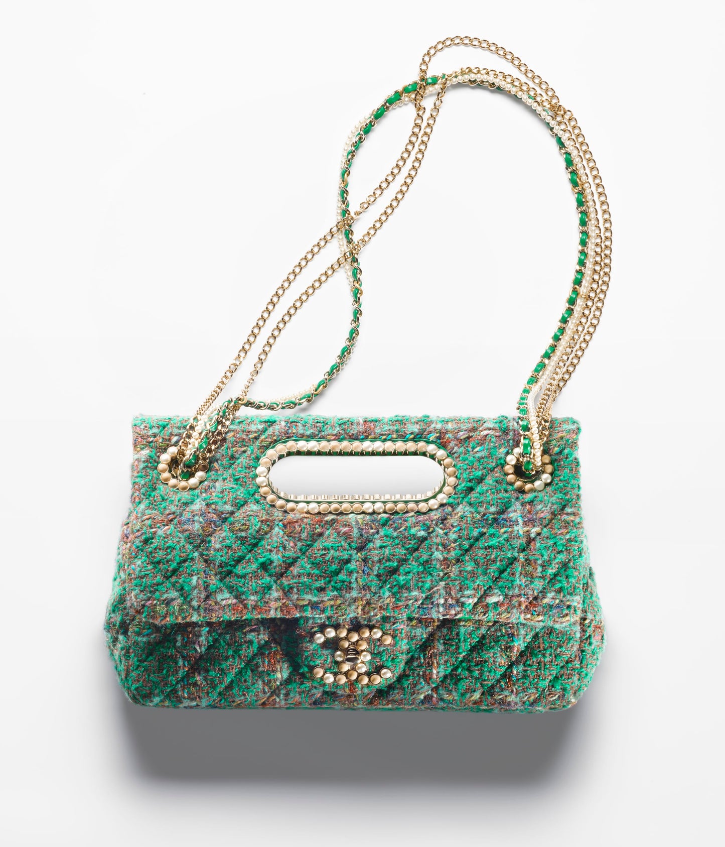 ラージ トップハンドル フラップ バッグ