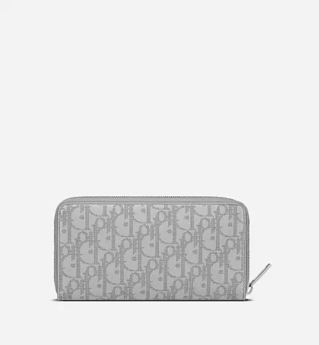 ロングジップウォレット ディオール オブリーク ギャラクシー レザー