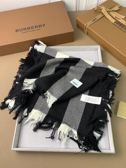 【2024】【BURBERRY バーバリー】オートクチュール ファッション トランジショナル カラー ロング ビアード スカーフ35*240CM