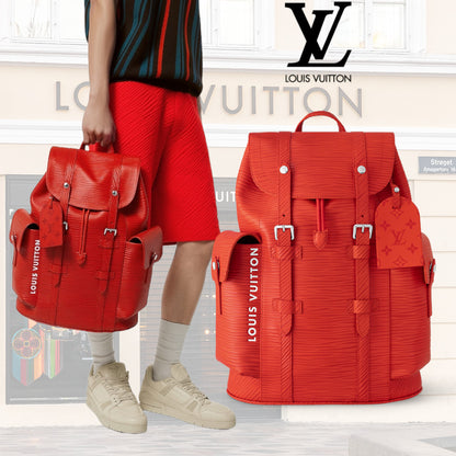 【LOUIS VUITTON】クリストファーMM リュック ロゴ バックパック M23764