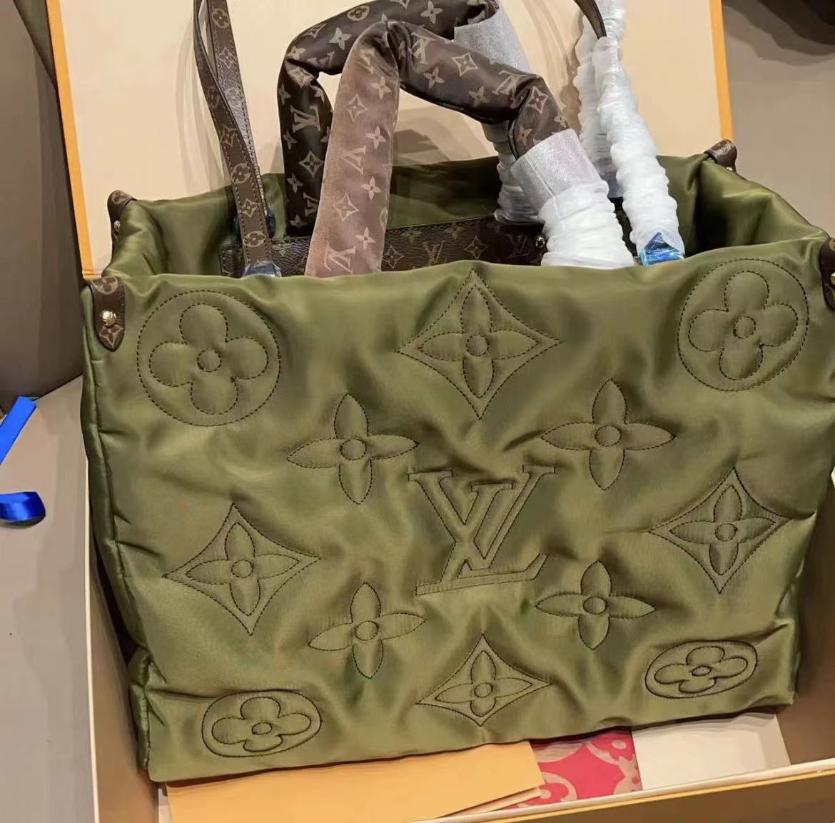 LV 柔らかなコットン素材のトートバッグ【50%オフ 送料無料】