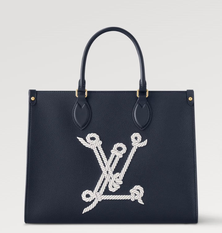 新作24SS【Louis Vuitton】オンザゴー MM トートバック ネイビー M24834