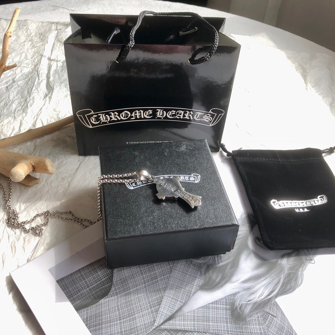 Chrome Hearts クロムハーツ バッジクロスネックレス 65cm