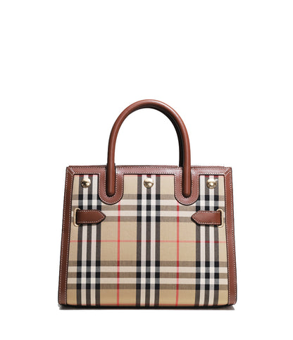 ☆Burberry ミニ ツーハンドル タイトルバッグ