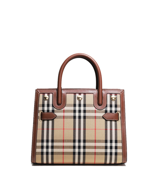 ☆Burberry ミニ ツーハンドル タイトルバッグ