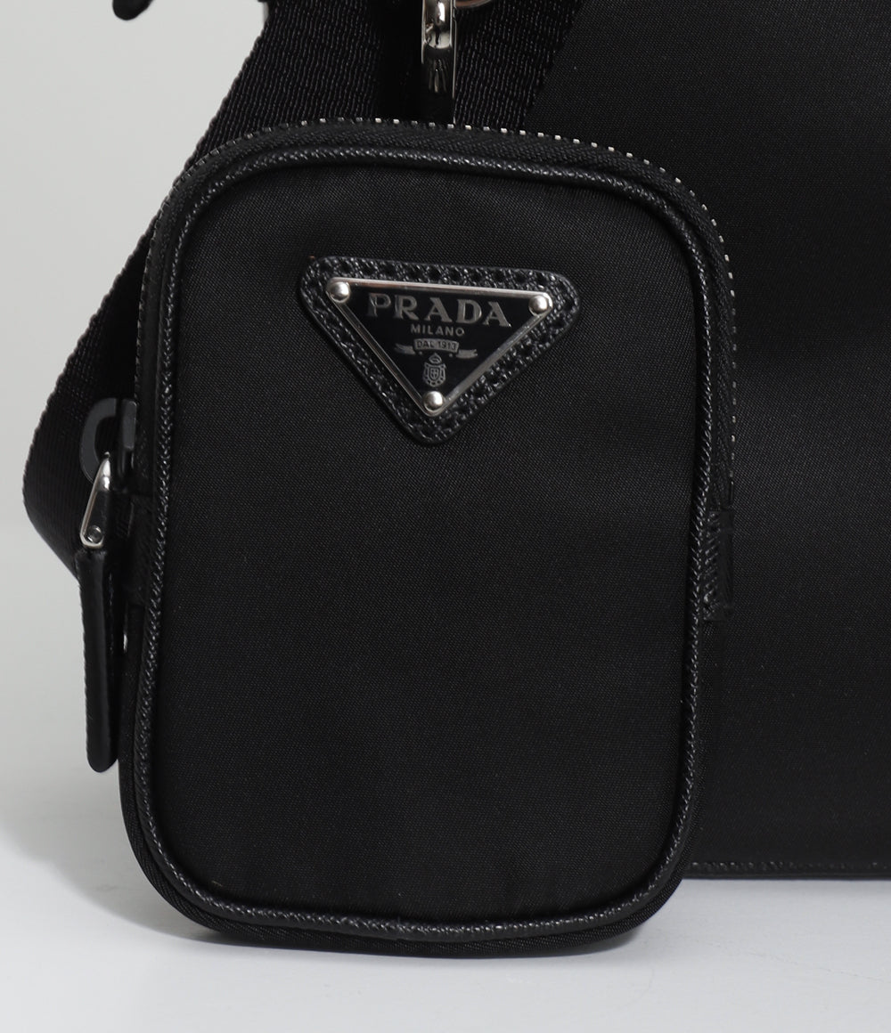 PRADA ☆ナイロンxサフィアーノレザー クロスボディバッグ